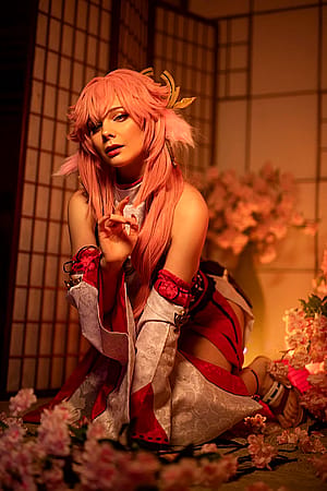 Yae Miko by Reilin cosplay [Genshin Impact]'