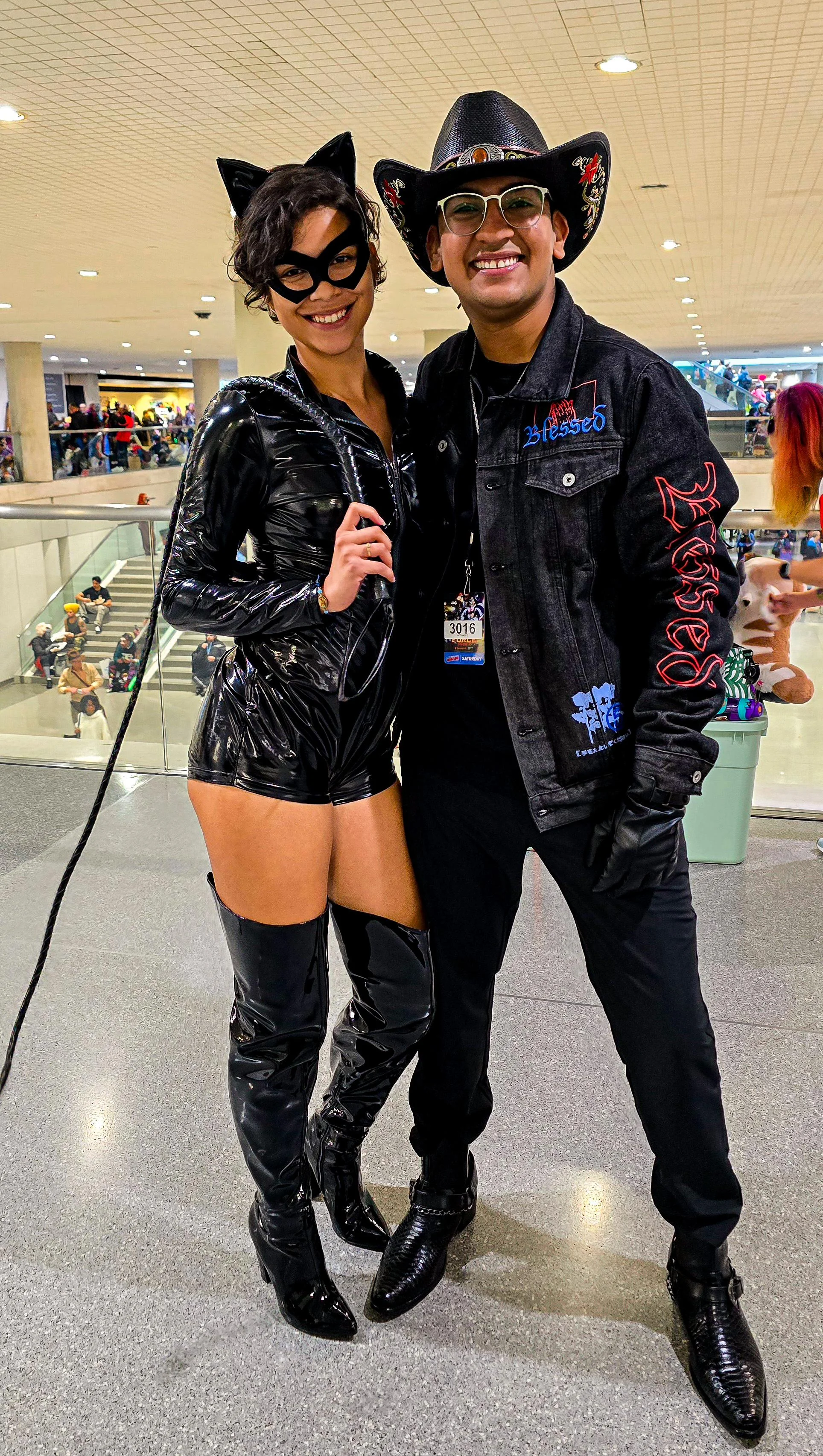 Dhoom as Dhoom Rider with best friend as catwoman at New York Comic Con picture 3 of 3