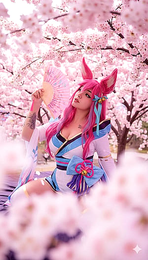 Ahri from [League of Legends] by (Mimikyu)'