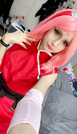 My Sakura attempt from Naruto (Aloeveraiskawaii)'