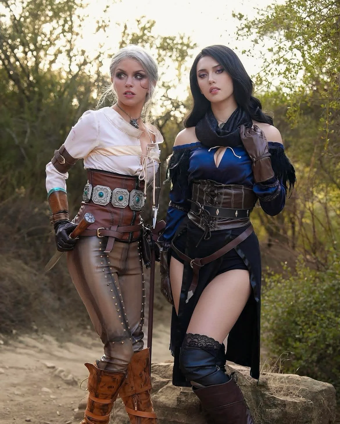 Ciri and Yannefer (The Witcher) by armoredheartcosplay and candylion.cos picture 3 of 4