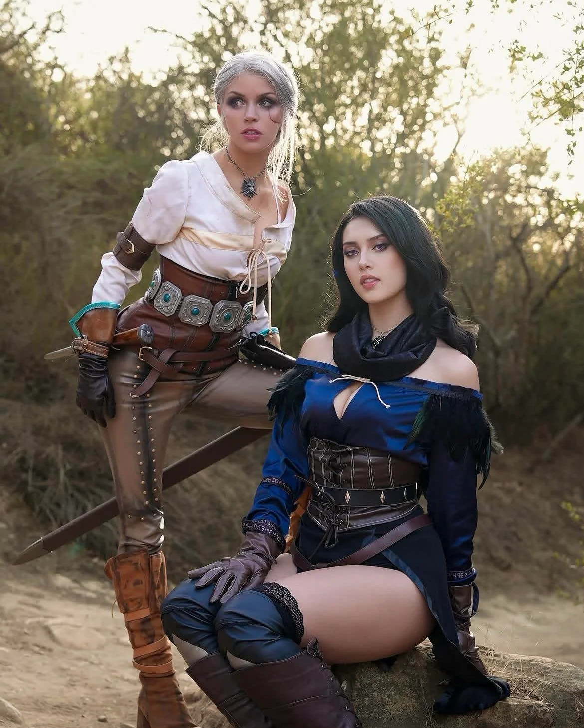 Ciri and Yannefer (The Witcher) by armoredheartcosplay and candylion.cos picture 4 of 4