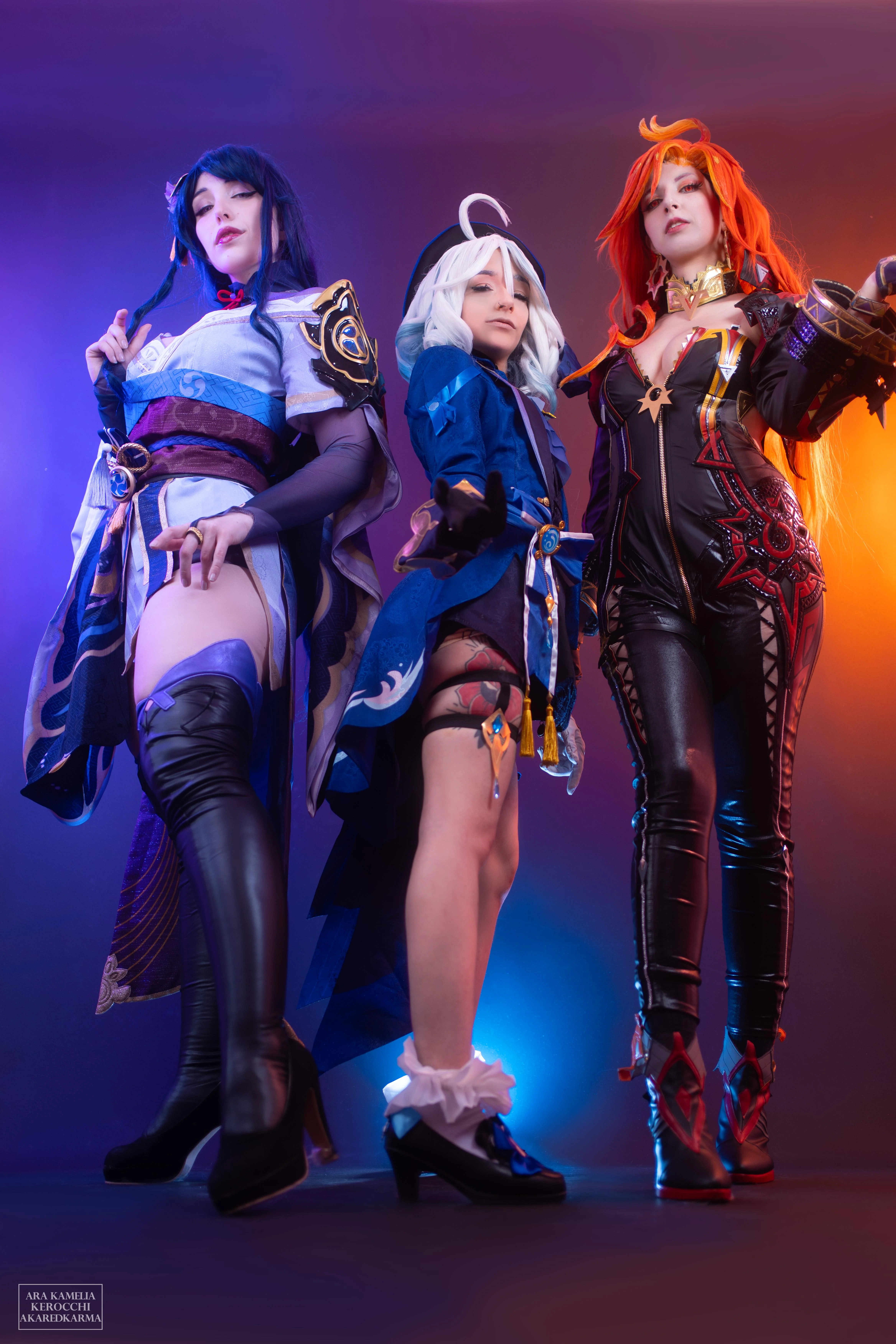 Raiden Shogun, Furina & Mavuika from Genshin Impact by AraKamelia, AkaRedKarma & Kerocchi picture 1 of 1
