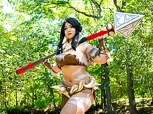 Nidalee from League of Legends by Mishamai'