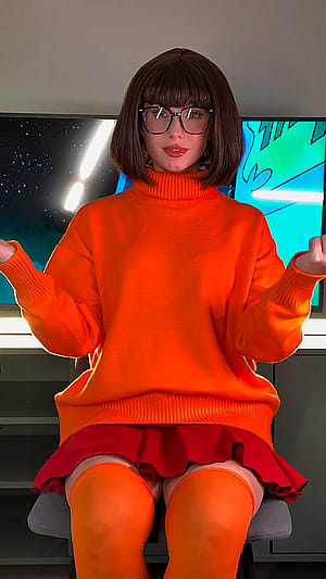 Velma and Shiba Doo by Peppy_cos'