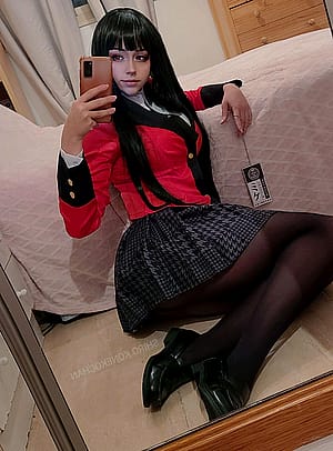 Yumeko Jabami from Kakegurui: Compulsive Gambler by Shiro_konekochan'
