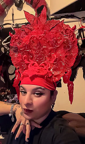 Crimson Queen Cosplay Head Dress'