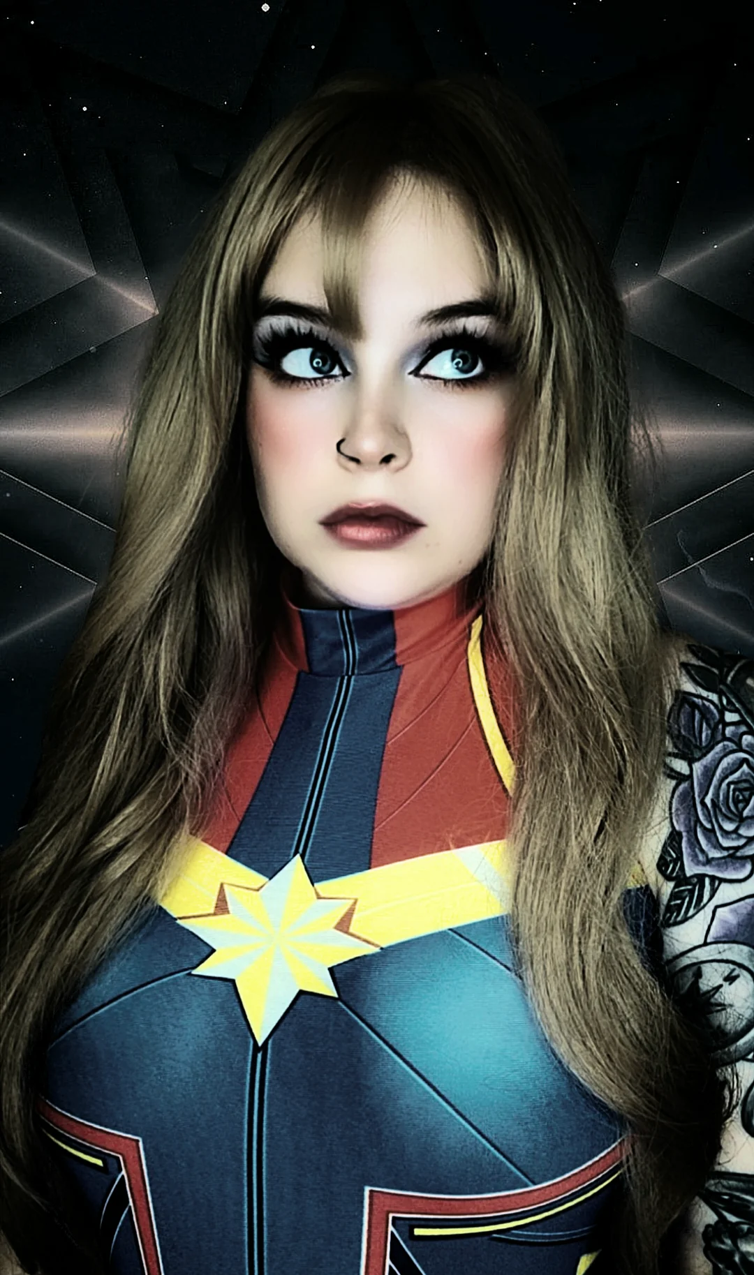 VelvetVenom cosplaying Captain Marvel! picture 1 of 1