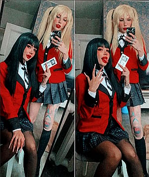 Jabami Yumeko x Saotome Meari [Kakegurui] (Purple B. x Helly Rite)'