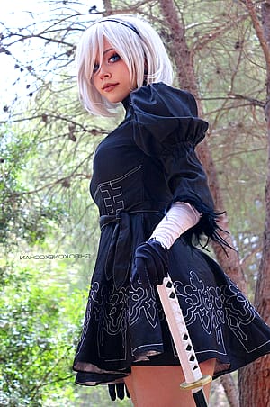 2B from Nier by shiro_konekochan'