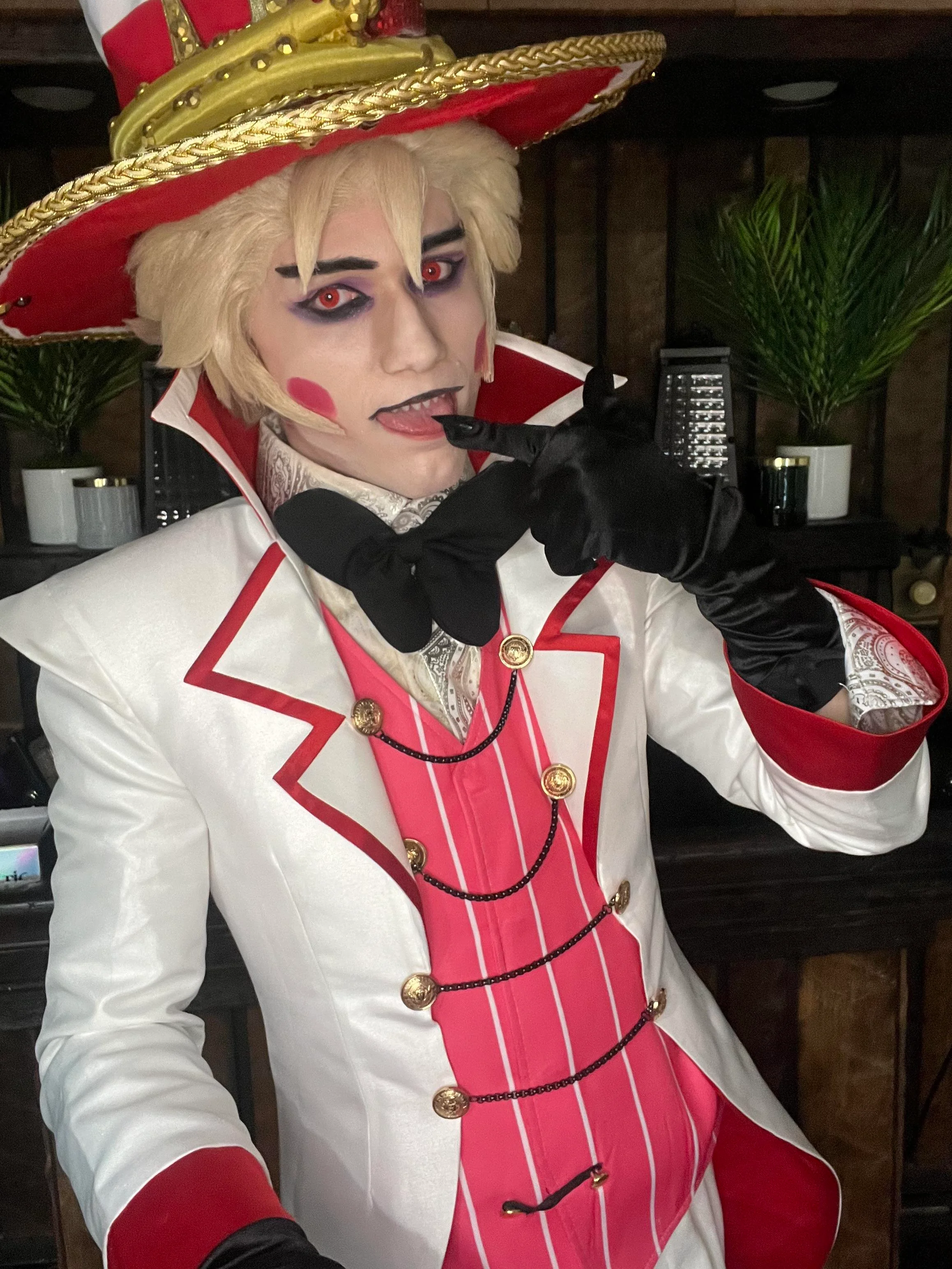 My cosplay of Lucifer Morningstar from Hazbin Hotel. Cosplayer name @whitehairdante_23 picture 1 of 2