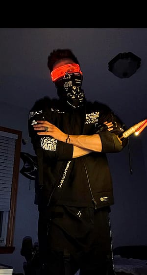 My urban cyberpunk inspired cosplay'