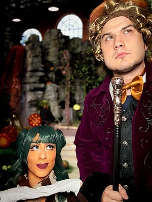 My Oompa Loompa and Willy Wonka cosplay from Willy Wonka & the Chocolate Factory by (perkytetas)'