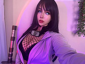 Hinata cosplay 💜 (by Chanel)'