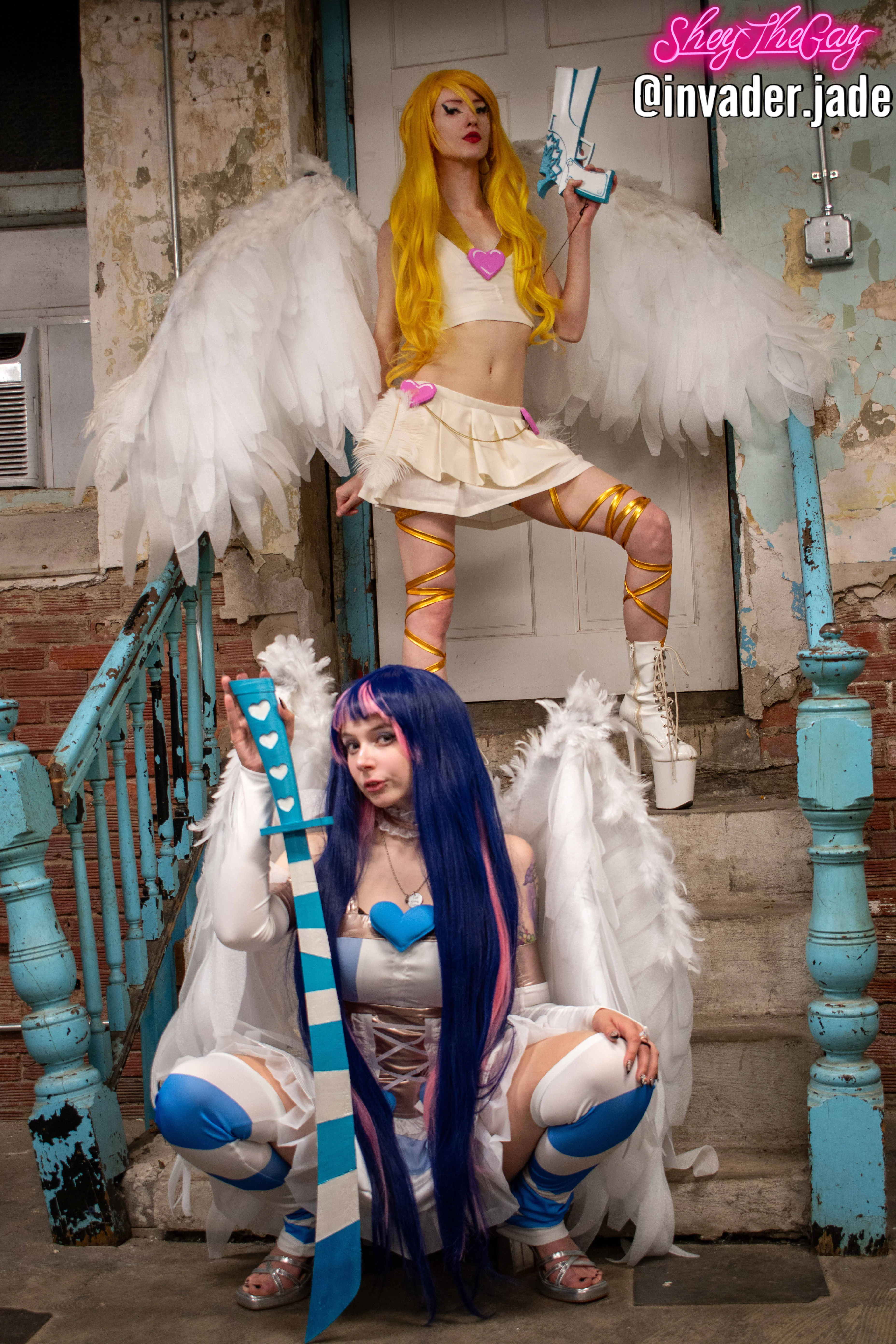 SheyTheGay and Invader.Jade as Anarchy Panty & Stocking from PSG picture 2 of 2