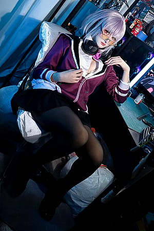 Akane Shinjo cosplay from SSSS Gridman by Bunni Blu'