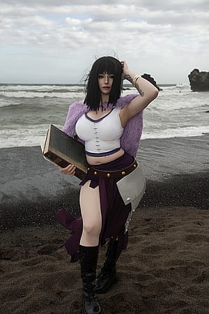 Nico Robin landing on Elbaff (Kuroitsne)'
