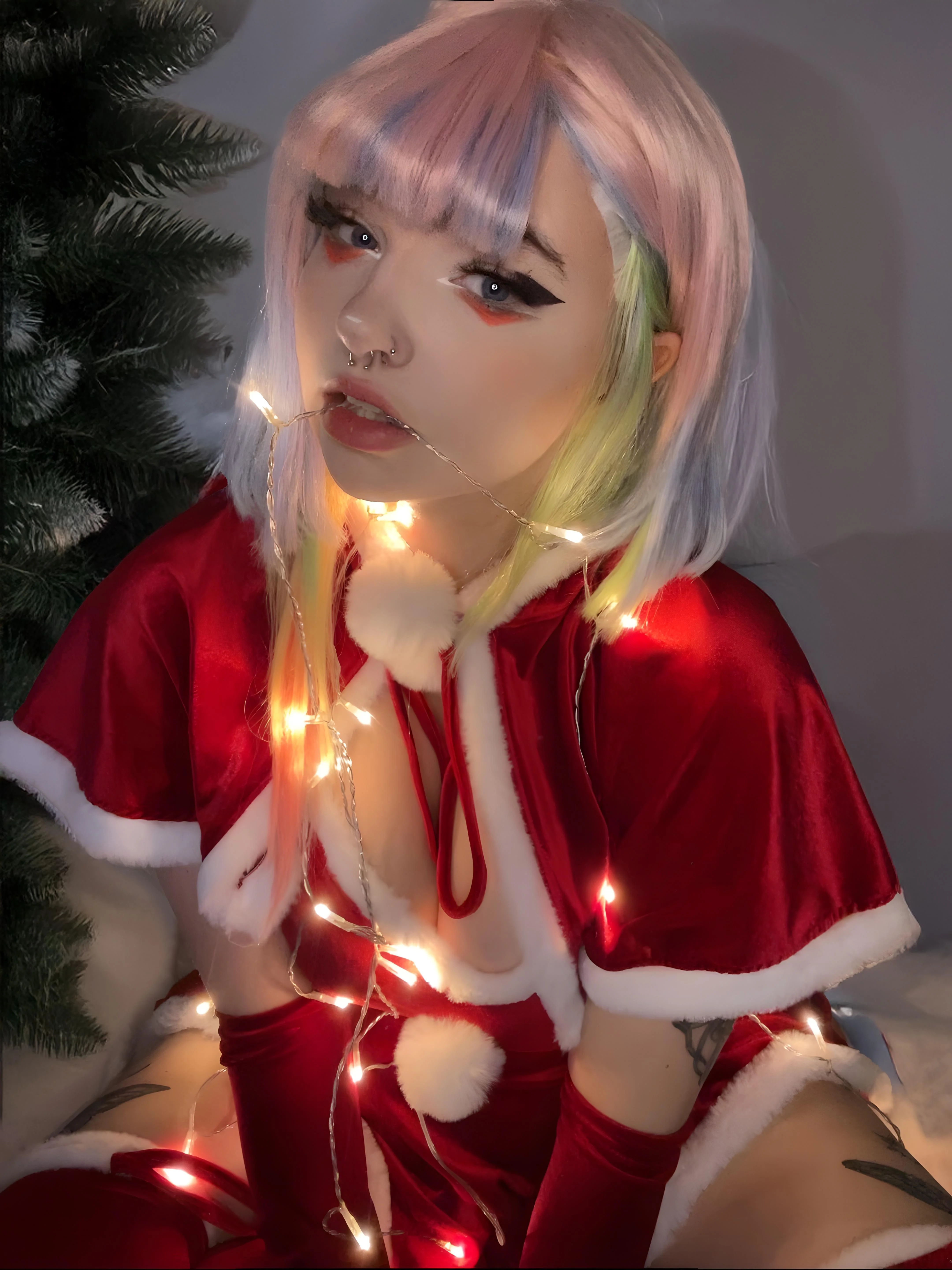 Christmas Lucy (cyberpunk edgerunners) by ChibiNekoPurr picture 1 of 2